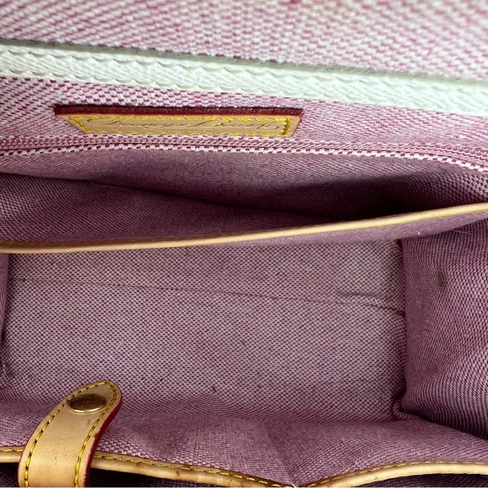 Dooney & Bourke White and Tan Satchel - Picture 14 of 16